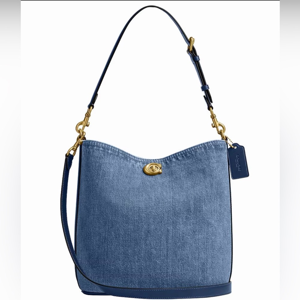 COACH DENIM BUCKET BAG